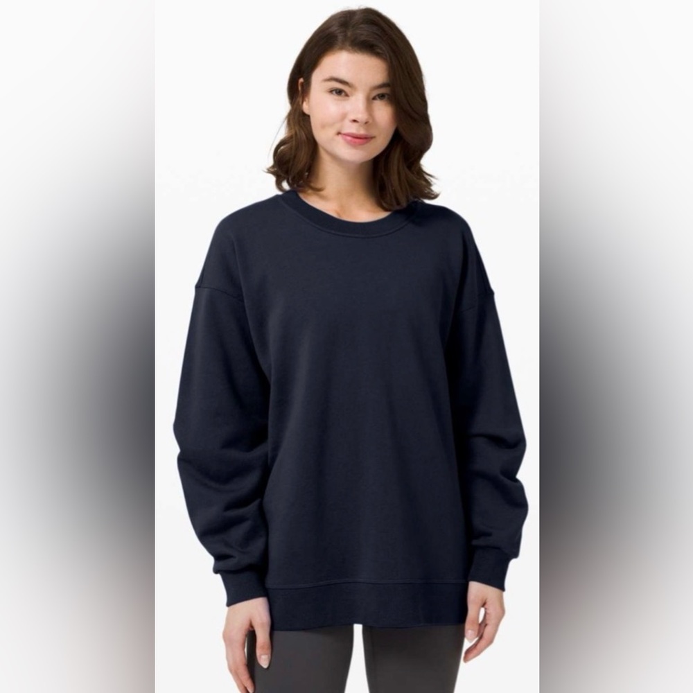 LULULEMON perfectly oversized crew-NAVY